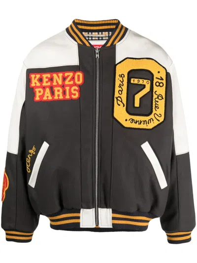 Kenzo Veste Varsity Tigre Tiger Academy Homme Anthracite