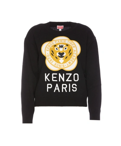 Kenzo Tiger Academy Sweater In Nero