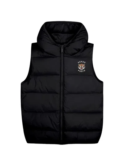 Kenzo Kids' Tiger Academy Waistcoat In Black