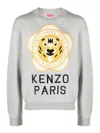 Kenzo Tiger Academy Wool Blend Jumper In Grey