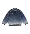 Kenzo Tiger Cloud Print Bomber Jacket In Blue