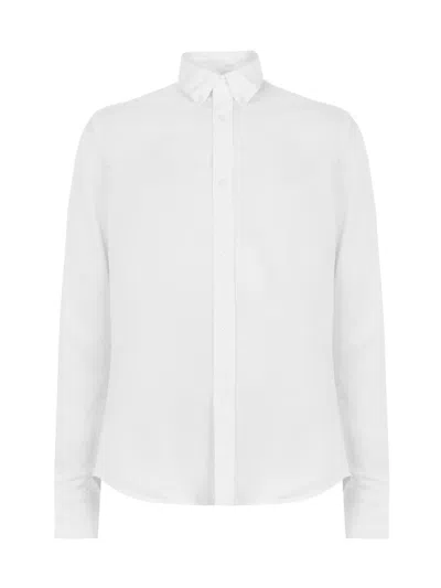 Kenzo Tiger Crest Logo Shirt In White