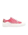Kenzo Tiger-crest Low-top Sneakers In Pink