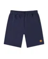 Kenzo Tiger Crest Mid-waisted Shorts In Blue