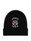 Kenzo Tiger-embroidered Beanie In Black