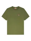 Kenzo Tiger-embroidered Cotton T-shirt In Green