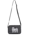 Kenzo Stylish Messenger Bag Embroidered Design In Black