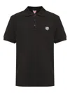 Kenzo Men's Gots Happy Tiger Embroidered Slim Polo In Brown