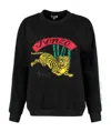 Kenzo Tiger Embroidered Pullover In Black