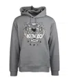 Kenzo Tiger Embroidered Relaxed Hoodie In Black
