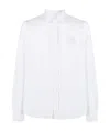 Kenzo Tiger Embroidered Button-front Shirt In White