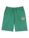 Kenzo Tiger-embroidered Shorts In Green