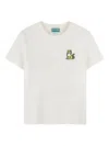 Kenzo Ivory T-shirt For Kids With Kotora In White