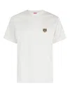 Kenzo T-shirt Bianca Con Ricamo Happy Tiger In White