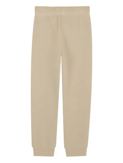 Kenzo Kids' Tiger-embroidered Track Pants In Brown