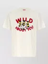 Kenzo Tiger Graphic Crew Neck Short Sleeve T Shirt In Neutral