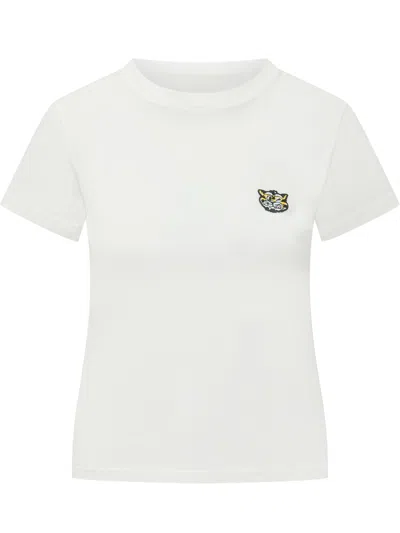 Kenzo Tiger Graphic T-shirt In Off White