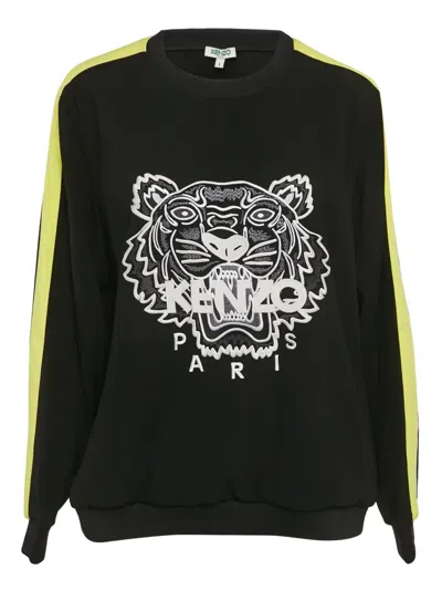 Pre-owned Kenzo Tiger Head-embroidered Sweatshirt