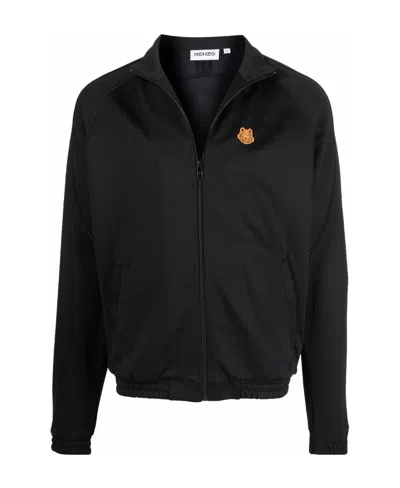 Kenzo Tiger Head Motif Sweatshirt In Black
