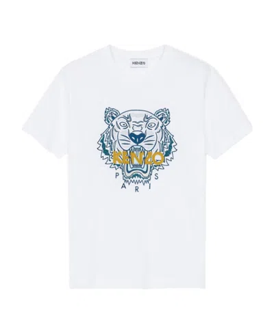 Kenzo Tiger Head T-shirt In White