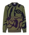 Kenzo Tiger Intarsia-knit Jumper In Green