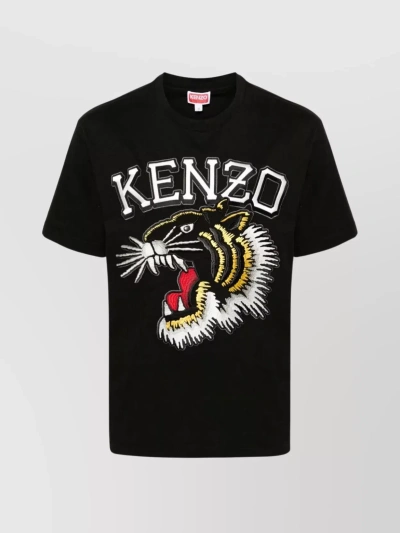 KENZO TIGER LOGO CREW NECK T-SHIRT