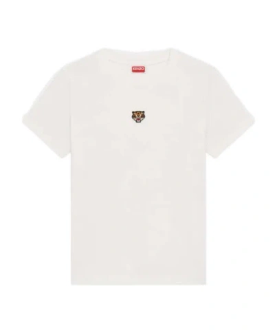 KENZO KENZO TIGER PATCH CREWNECK T-SHIRT
