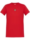 Kenzo Lucky Tiger Patch T-shirt In Red