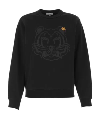KENZO TIGER-PRINT COTTON SWEATSHIRT