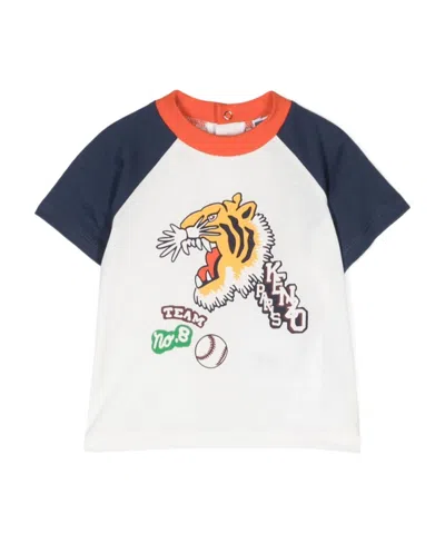 Kenzo Graphic-print Cotton T-shirt In White