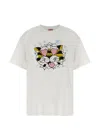 Kenzo Tiger Graphic Short Sleeve Crew Neck T Shirt In White