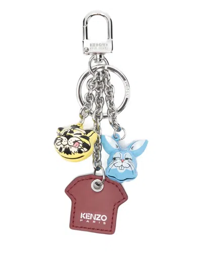 KENZO TIGER RABBIT CHARM KEYRING