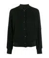 Kenzo Tiger Sea Lily Embroidered Bomber Jacket In Black