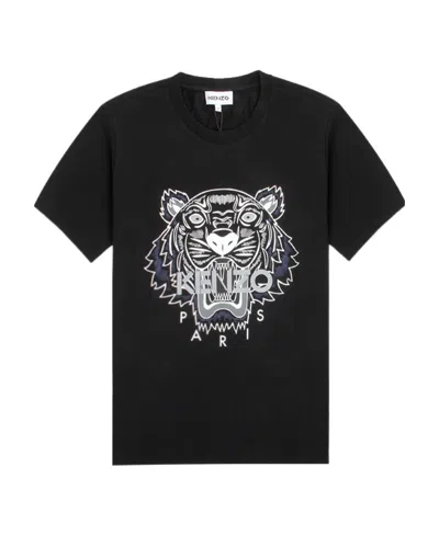 Kenzo Tiger Short Sleeved T-shirt In Black
