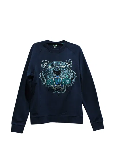 Pre-owned Kenzo Tiger Sweatshirt In Blue