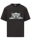Kenzo Gots Happy Tiger T-shirt In Black