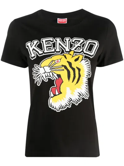 Kenzo Paris Varsity Jungle T T-shirt In Black