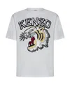 Kenzo Tiger Varsity Cotton T-shirt In White