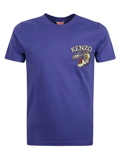 Kenzo Tiger Varsity Slim T-shirt In Deep Sea