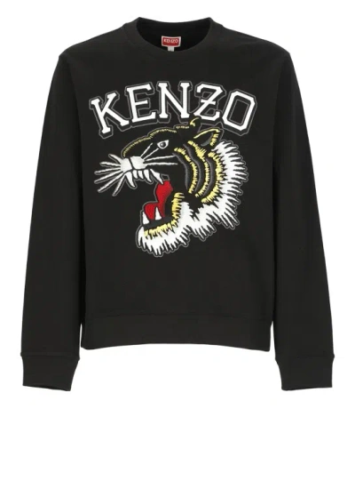 Kenzo Tiger Varsity Sweatshirt In Black