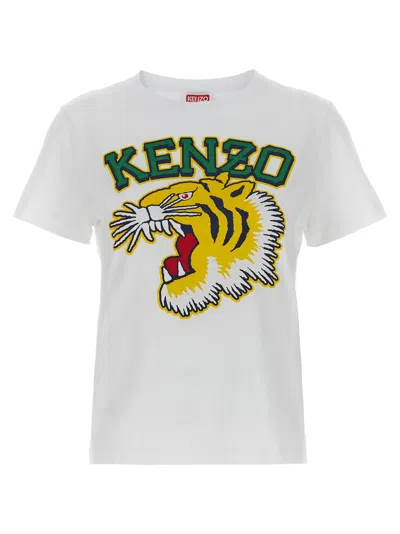 Kenzo Tiger Varsity T-shirt In White