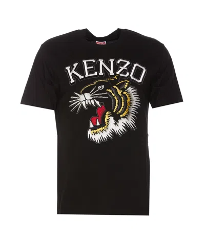 Kenzo Tiger Varsity T-shirt In Black