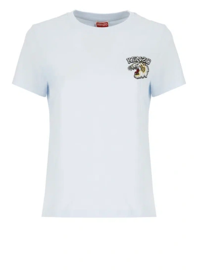 Kenzo Tiger Varsity T-shirt In Blue