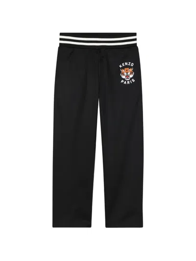 Kenzo Kids' Tiger Varsity Track Pants In Black