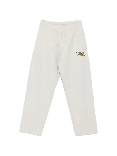 Kenzo Tiger-motif Track Pants In Neutral