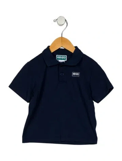 Pre-owned Kenzo Babies' Toddler Boys Branded Polo Shirt In Blue