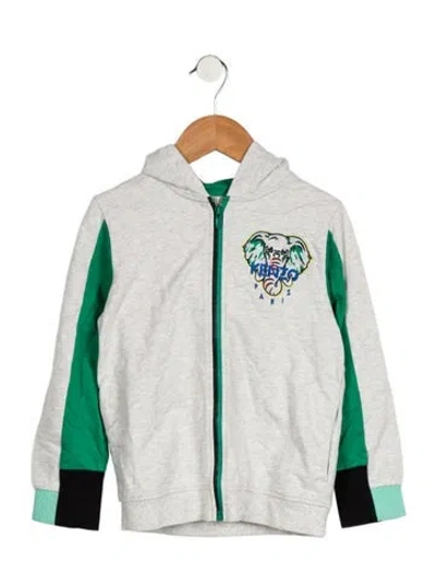 Pre-owned Kenzo Babies' Toddler Boys' Embroidered Sweatshirt In Grey