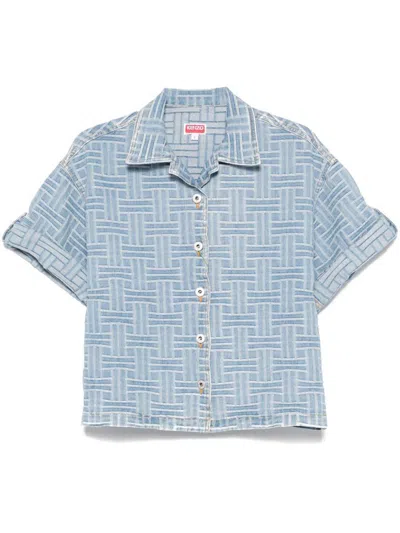 Kenzo Top In Bleached Blue