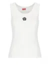 Kenzo Tank Top "boke Flower 2.0" In White