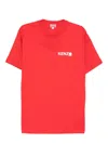 Kenzo Crew Neck T-shirt Short Sleeves In Red